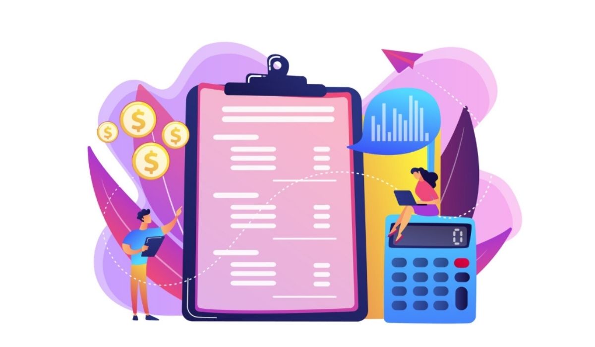Illustration of 2 people estimating a project