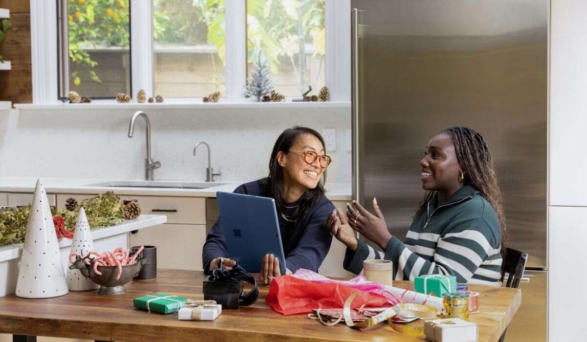 two women enjoying their weekend by making it productive