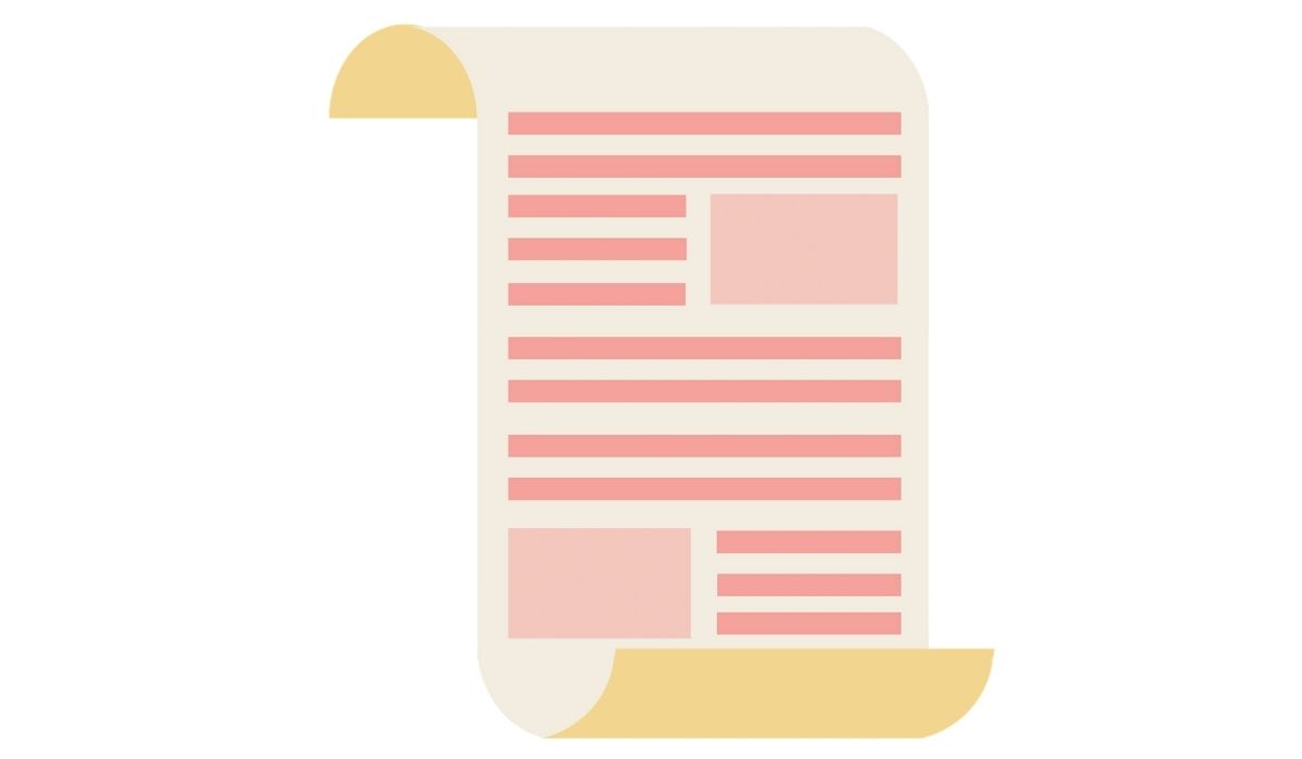 Illustration of a invoice template
