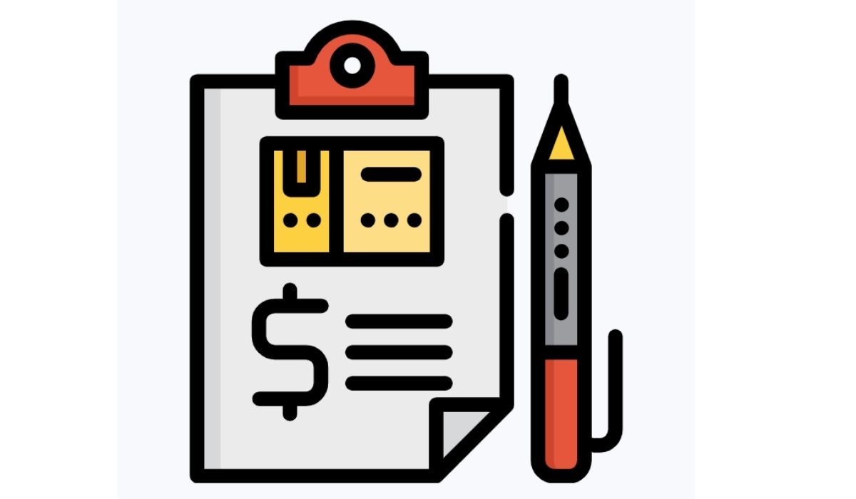Illustration of an invoice