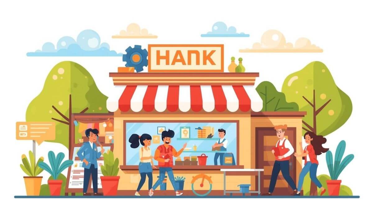 Illustration of a small business