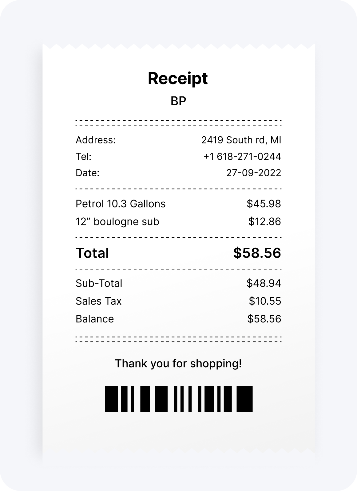 receipt