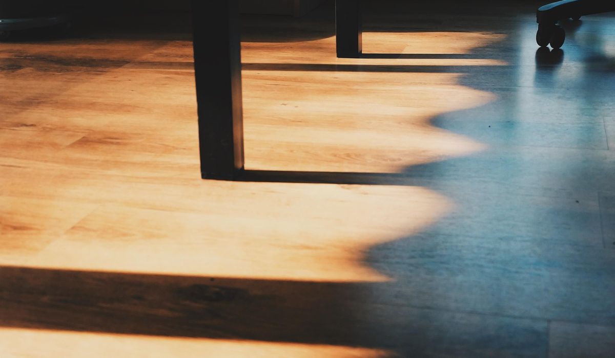 brown color hardwood flooring