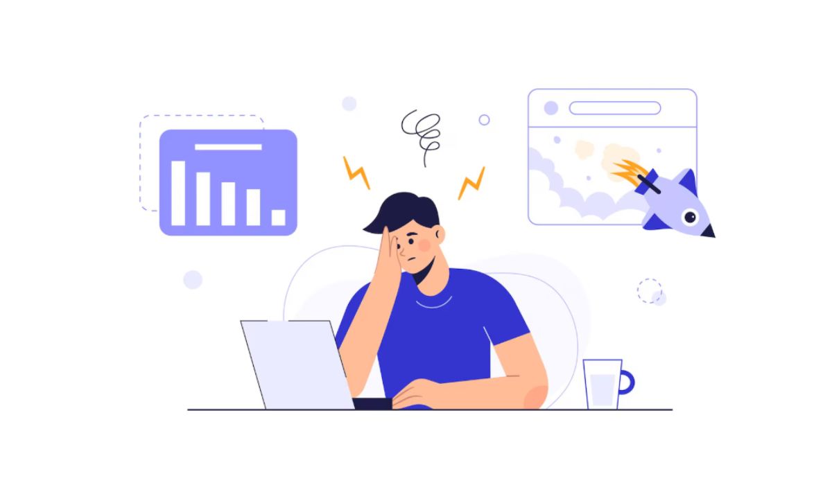 illustration of a freelancer applying for a job