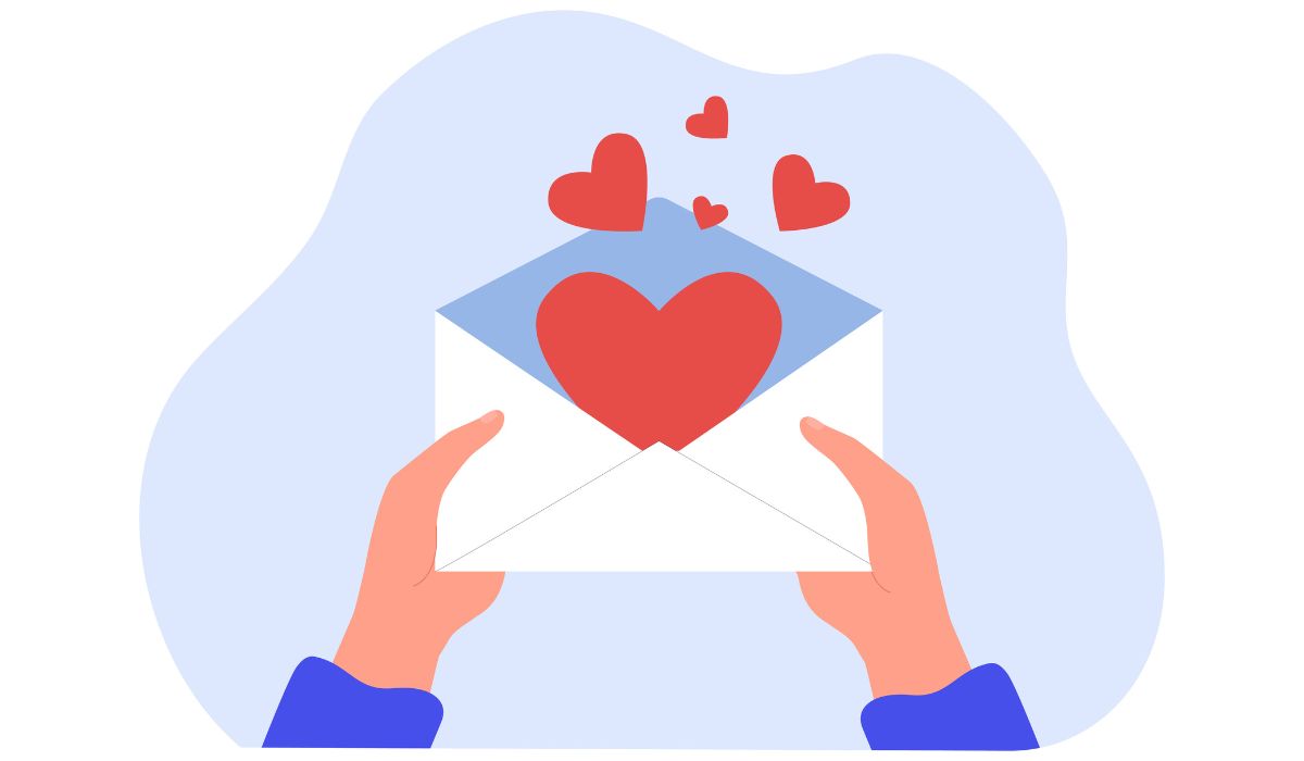 illustration of a thank you note given by a freelancer to a customer