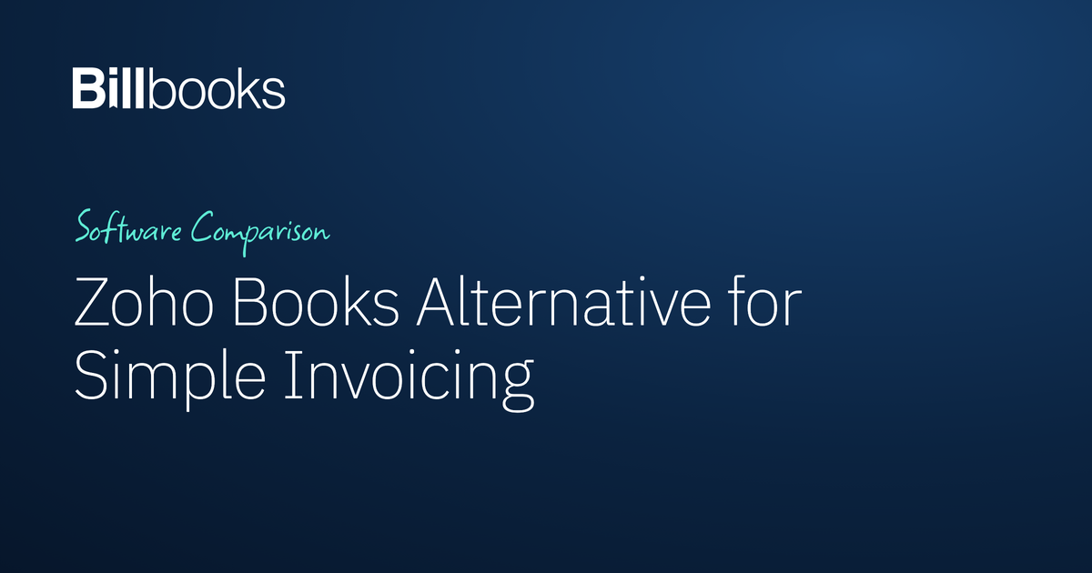 Zoho Books Alternative for Simple Invoicing
