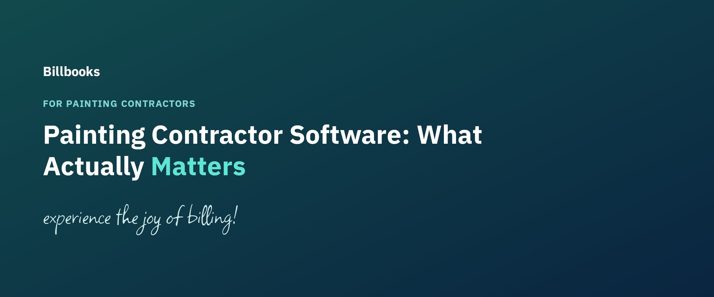 Painting Contractor Software: What Actually Matters for Invoicing