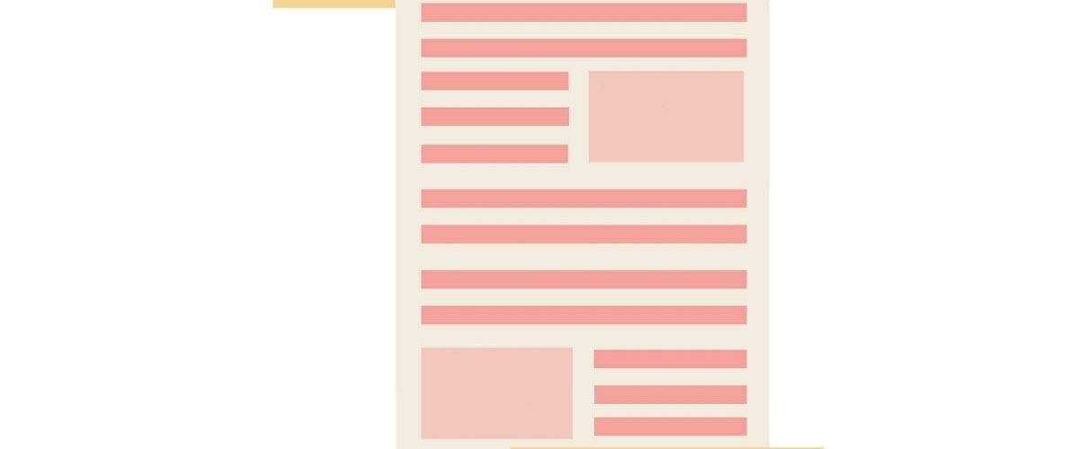 Illustration of a invoice template