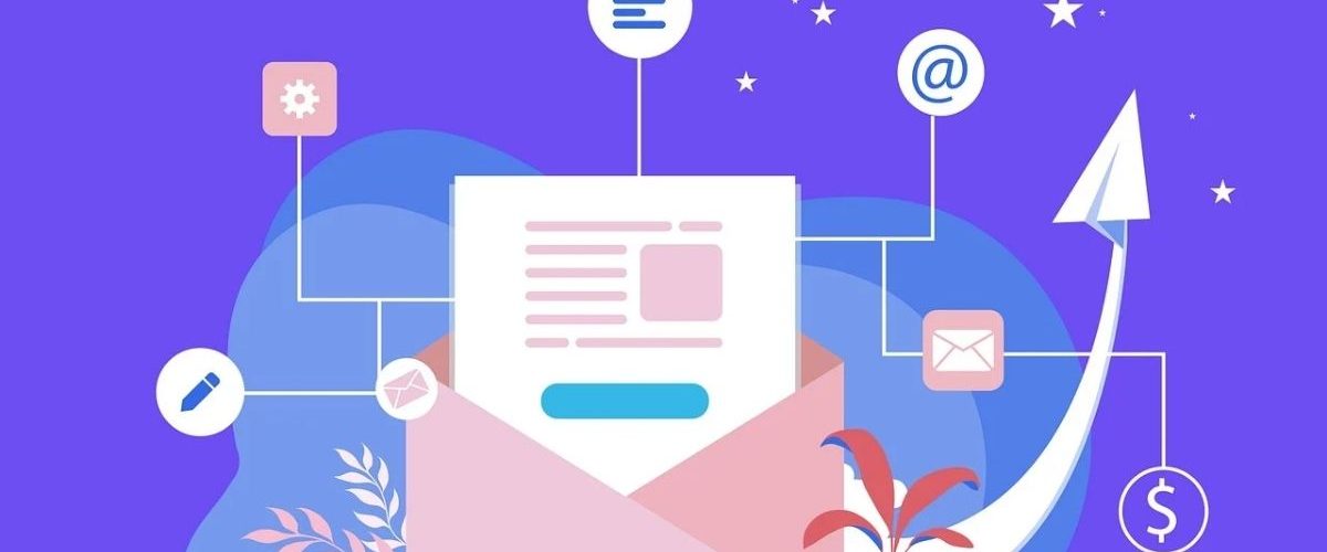 Illustration of a invoice sent through email