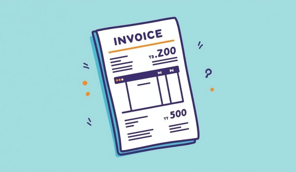 Illustration of a invoice
